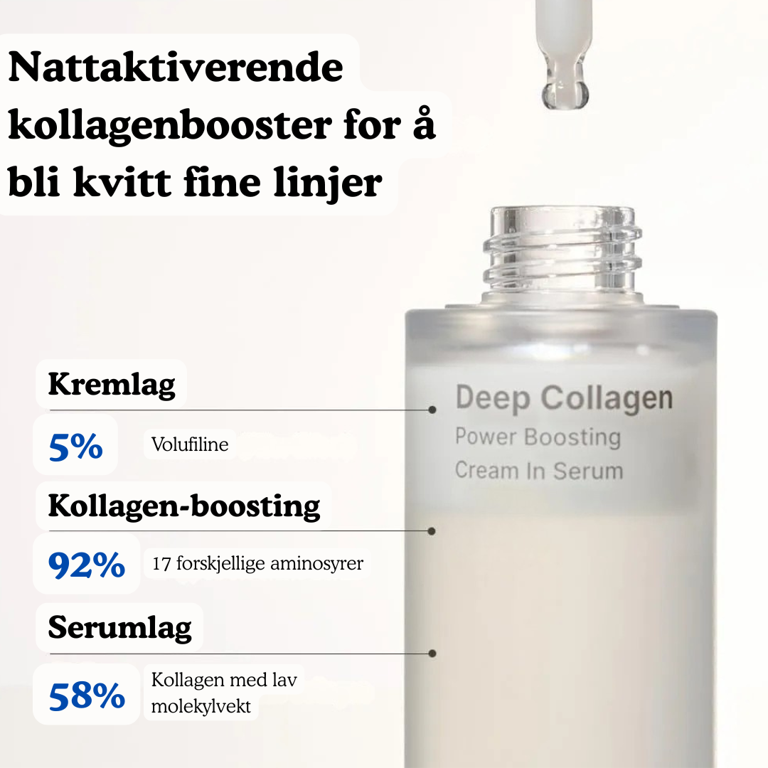 Nattaktiverende dyp kollagenkrem-i-serum